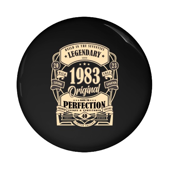 40th Birthday Gift Myth Legend Original present Pin Buttons