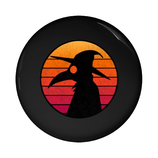 The Plague Doctor Costume Kids Retro Sun Plague Pin Buttons