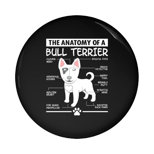 The Anatomy of A Bull Terrier Pin Buttons