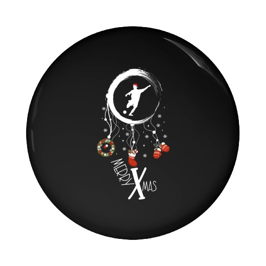 Winter dreamcatcher Christmas Football Pin Buttons