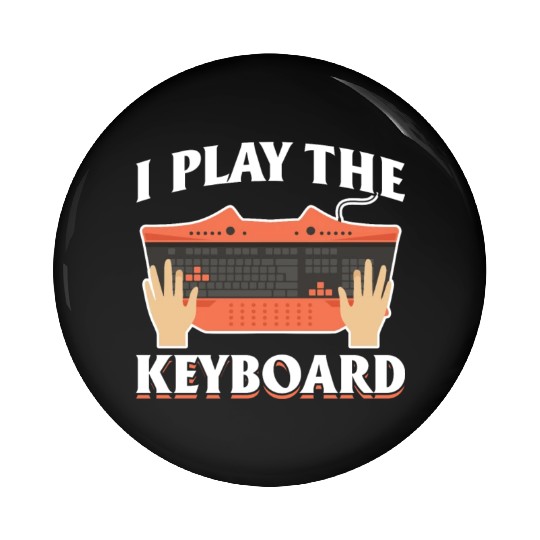 Keyboard Gamer Humorous Computer Science Pin Buttons