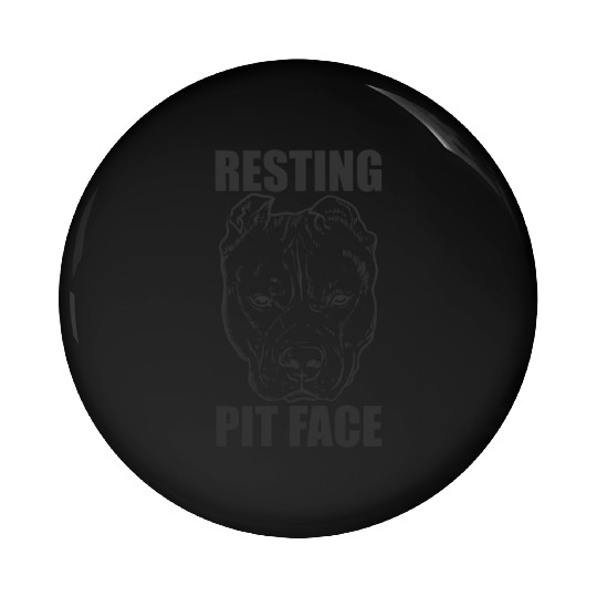 Resting Pit Face Pit Bull Dog Pet Pin Buttons