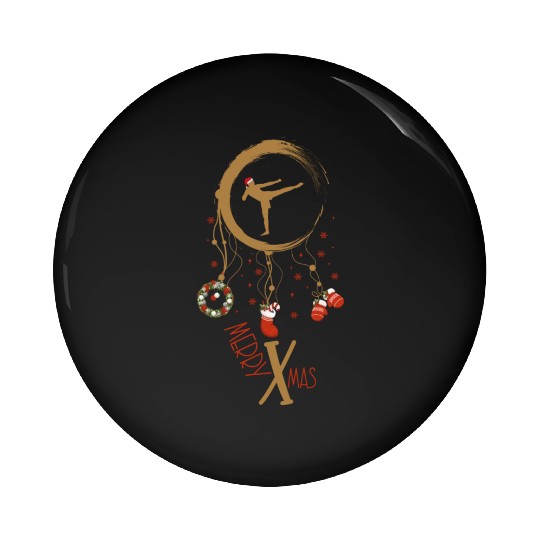 Winter dreamcatcher Christmas Karate Pin Buttons