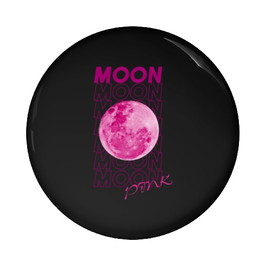 PINK MOON Pin Buttons