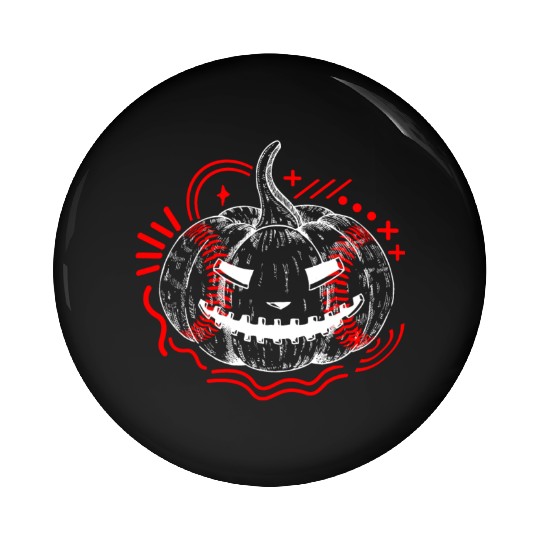 Halloween Pin Buttons, Baseball Scary Pumpkin Sports