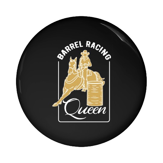 Barrel Racing Queen Pin Buttons