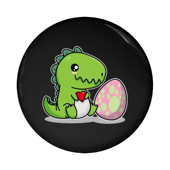 Big sister cute dino siblings boy girl heart love Pin Buttons