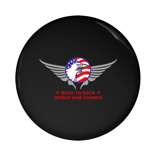 Back to Back B2B World War Pin Buttons