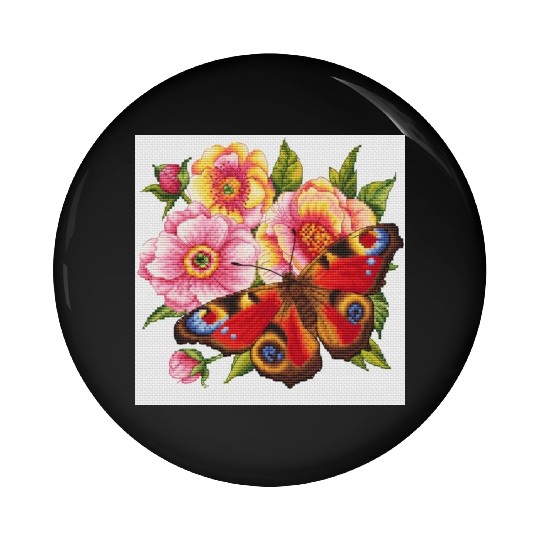 Pin Buttons flowers for adults and kids