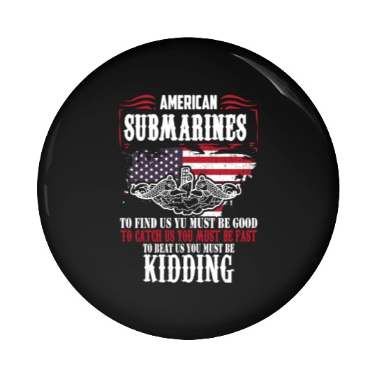 US Military Submarine Pin Buttons