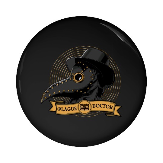 Plague Doctor Pin Buttons