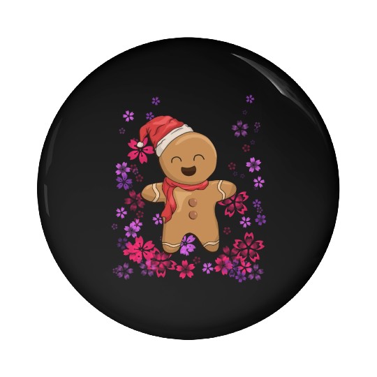 Sweet gingerbread with flowers Pin Buttons