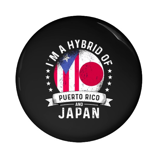 Puerto Rico Flag Japan Grown Country Flags Pin Buttons
