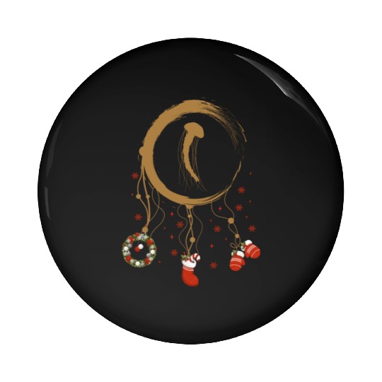 Winter dreamcatcher Christmas Jellyfish Pin Buttons