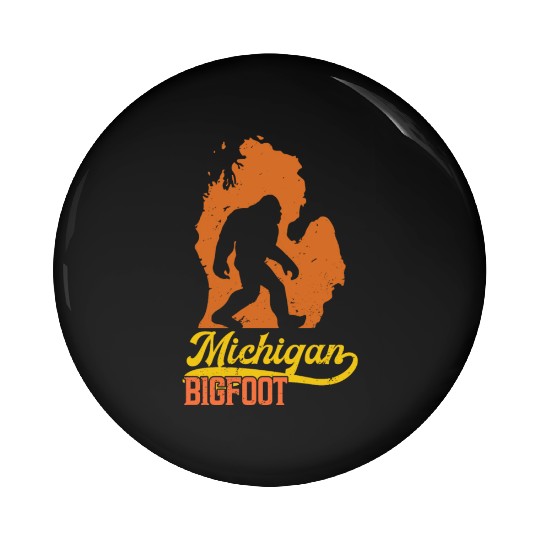 Sasquatch Michigan Bigfoot Vintage MI Bigfoot Pin Buttons