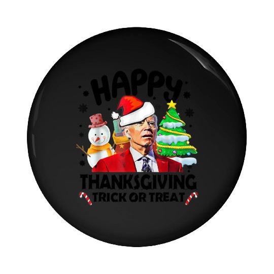 Joe Biden Merry Thanksgiving Trick Or Treat Pin Buttons