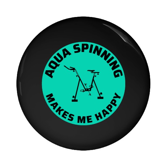 Aqua Cycling Swimming Pool Fitness Training Coach Pin Buttons