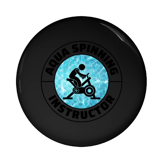 Aqua Cycling Swimming Pool Fitness Training Coach Pin Buttons