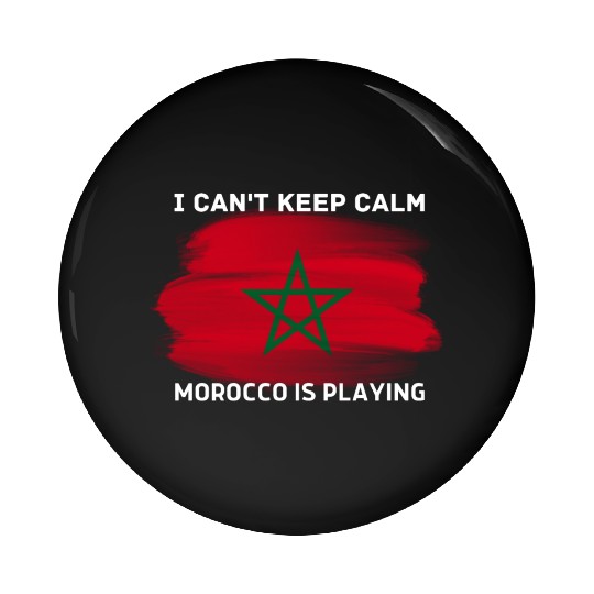 i can't keep calm morocco is playing Pin Buttons
