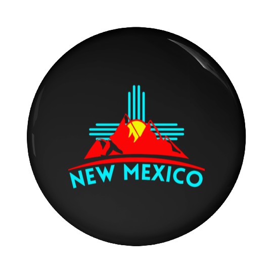 Zia Sun New Mexico Pin Buttons