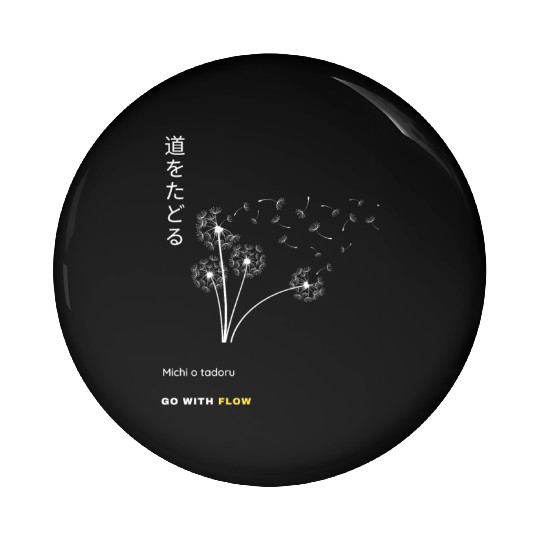 Japanese Positive word, affirmations Pin Buttons