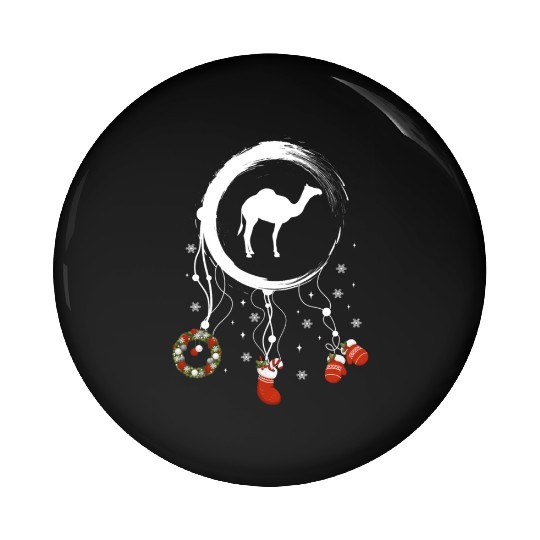Winter dreamcatcher Christmas Camel Pin Buttons