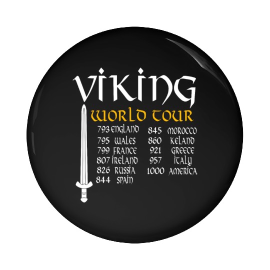 Viking World Tour Pin Buttons