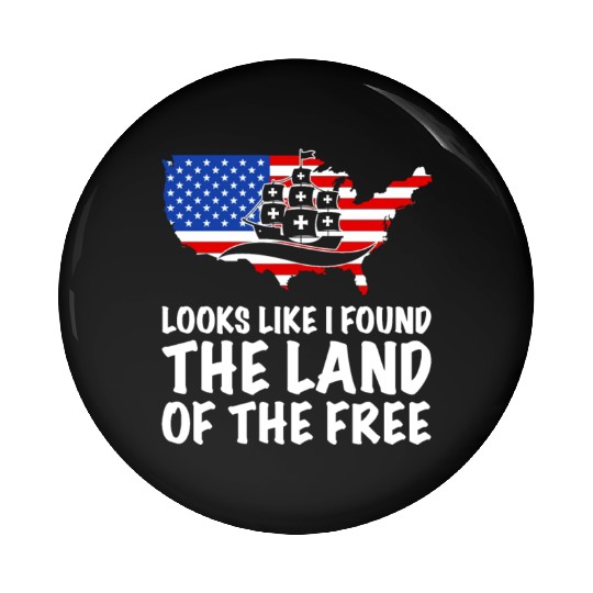 Columbus Day 1492 Pin Buttons