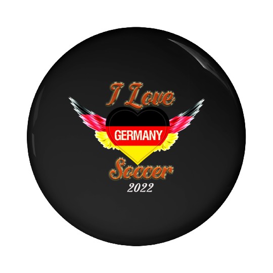 I Love Germany Soccer 2022 Pin Buttons
