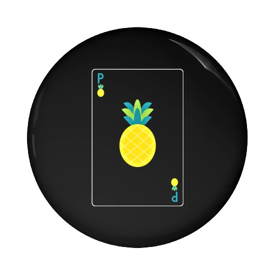 Open Faced Chinese Poker Pineapple Pin Buttons