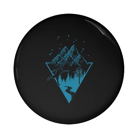 Disc Golf - Disc Golfing Player Ultimate Frisbee Pin Buttons