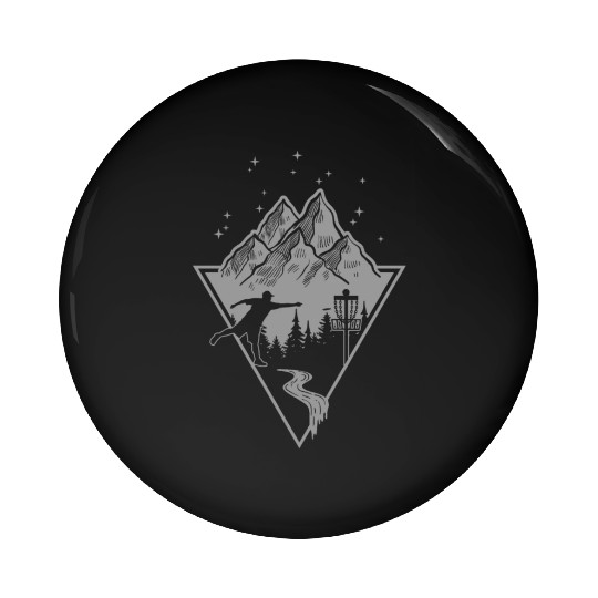 Disc Golf - Disc Golfing Player Ultimate Frisbee Pin Buttons