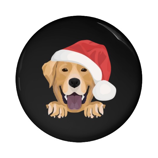 Labrador Merry Christmas Pin Buttons