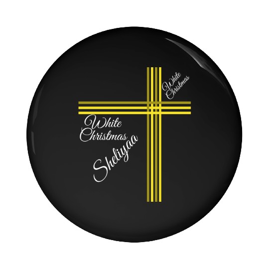 White Christmas Sheliyaa Pin Buttons