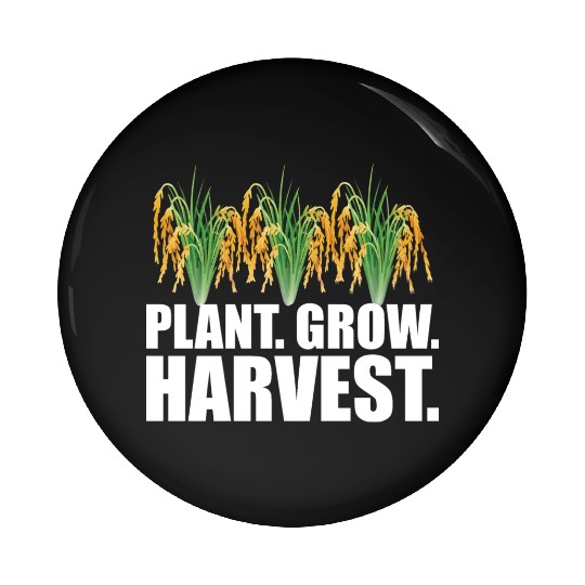 Rice Farmer - Plant Grow Harvest Pin Buttons