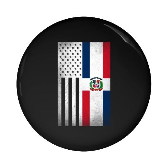 Dominican Republic Design for Dominican Americans Pin Buttons