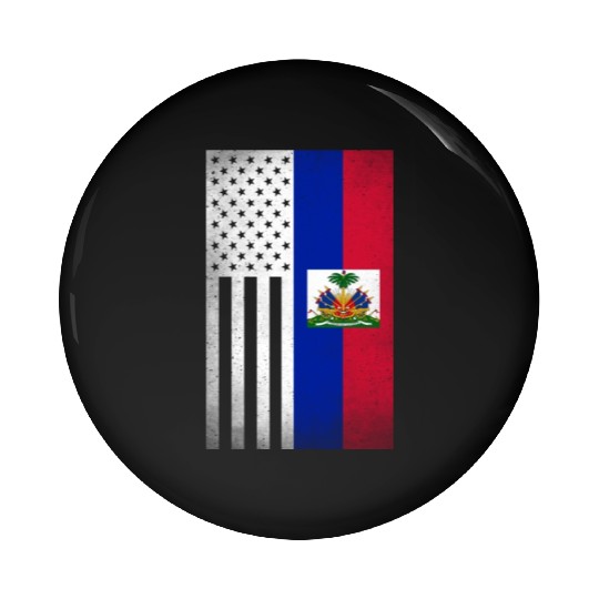Haiti Design for proud Haitian Americans Pin Buttons
