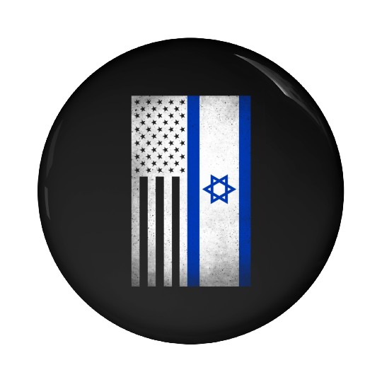 Israel Design for proud Israeli Americans Pin Buttons