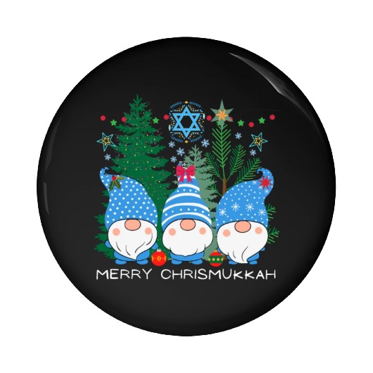 Merry Christmukkah, Jewish Christmas Pin Buttons
