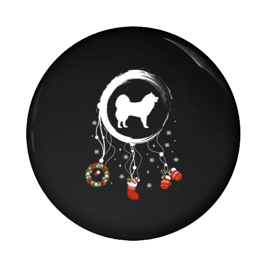 dog dreamcatcher Christmas Eurasier Pin Buttons