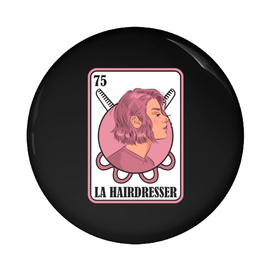 Hairdresser Hairstylist Card Pin Buttons