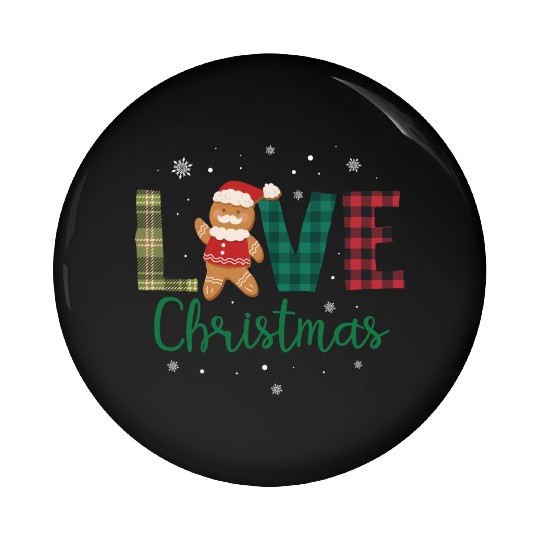 Gingerbread Santa Christmas Lover Pin Buttons