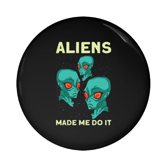 Alien Extraterrestrial Area 51 UFO Space Geek Gift Pin Buttons