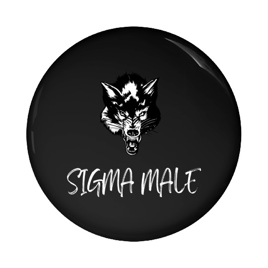 Lone Wolf Sigmamale Alfa Male Pin Buttons