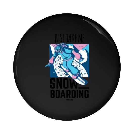Snowboarding Pin Buttons