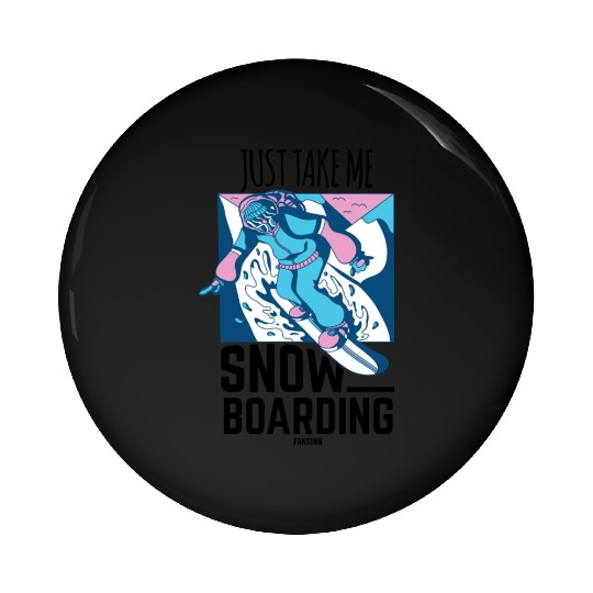 Snowboarding Pin Buttons