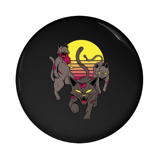 Angry zombie cats Angry zombie cats quote inspirat Pin Buttons