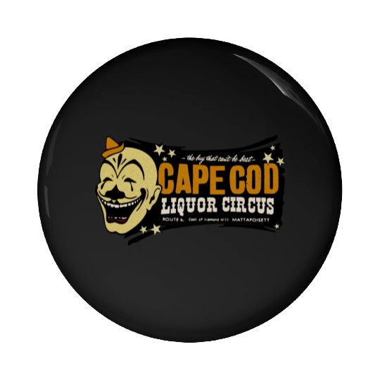 Vintage Clown Liquor Store Pin Buttons