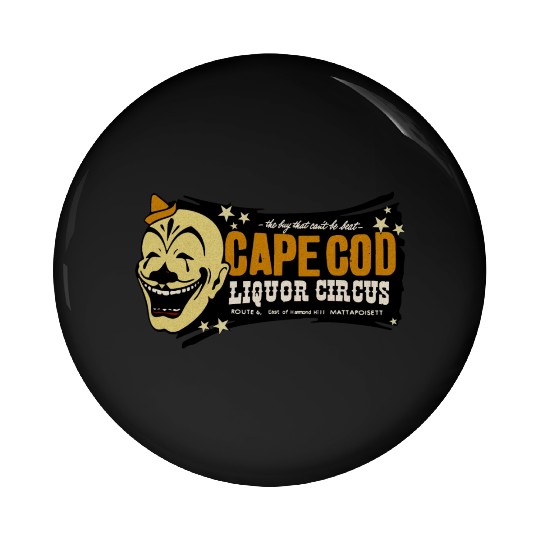 Vintage Clown Liquor Store Pin Buttons