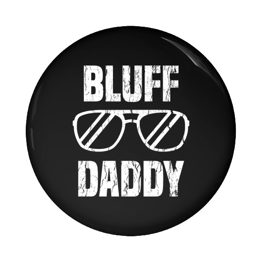 Bluff Daddy Playing Card Pin Buttons Aviation Design
